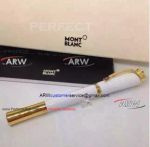 Perfect Replica Montblanc Princess Replica White & Gold Rollerball Pen AAA